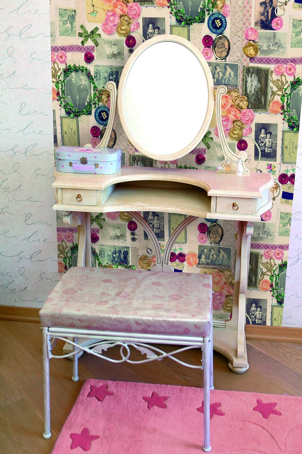 D-C-Fix 346-0623 Decorative Self-Adhesive Film, Vintage Photographs, 17" X 78" Roll - 67W X 200L Cm, Marble Black image number 6