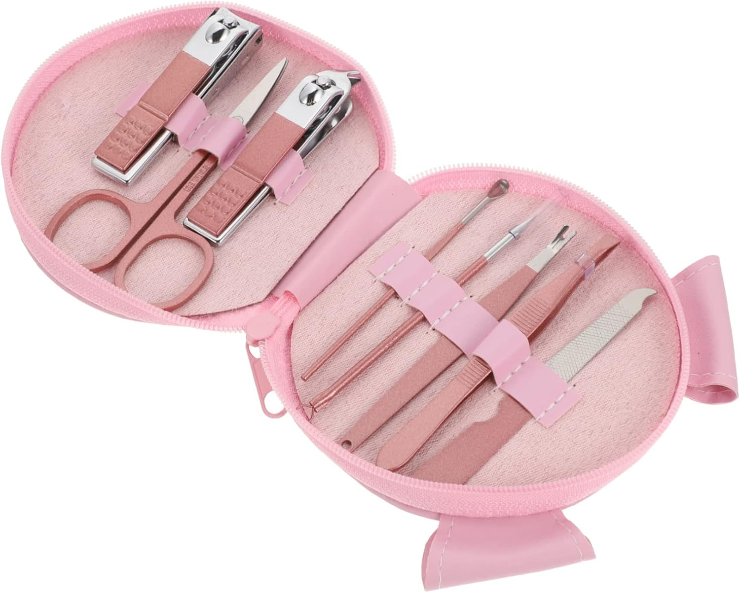 AUTSUPPL 1Set Stainless Steel Nail Clippers Portable Travel Pedicure Kit Professional Tools for Men and Women Grooming Essentials for Fingernails and Toenails