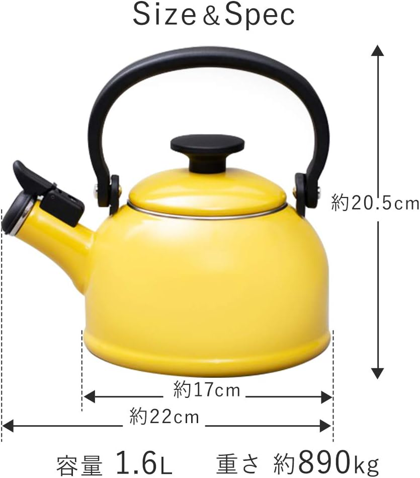 Fuji Hollow CTN-1.6WK.SB Whistling Kettle, Induction Compatible, Cotton, 0.4 Gal (1.6 L), Smoke Blue - Red, (Wine Red) image number 3