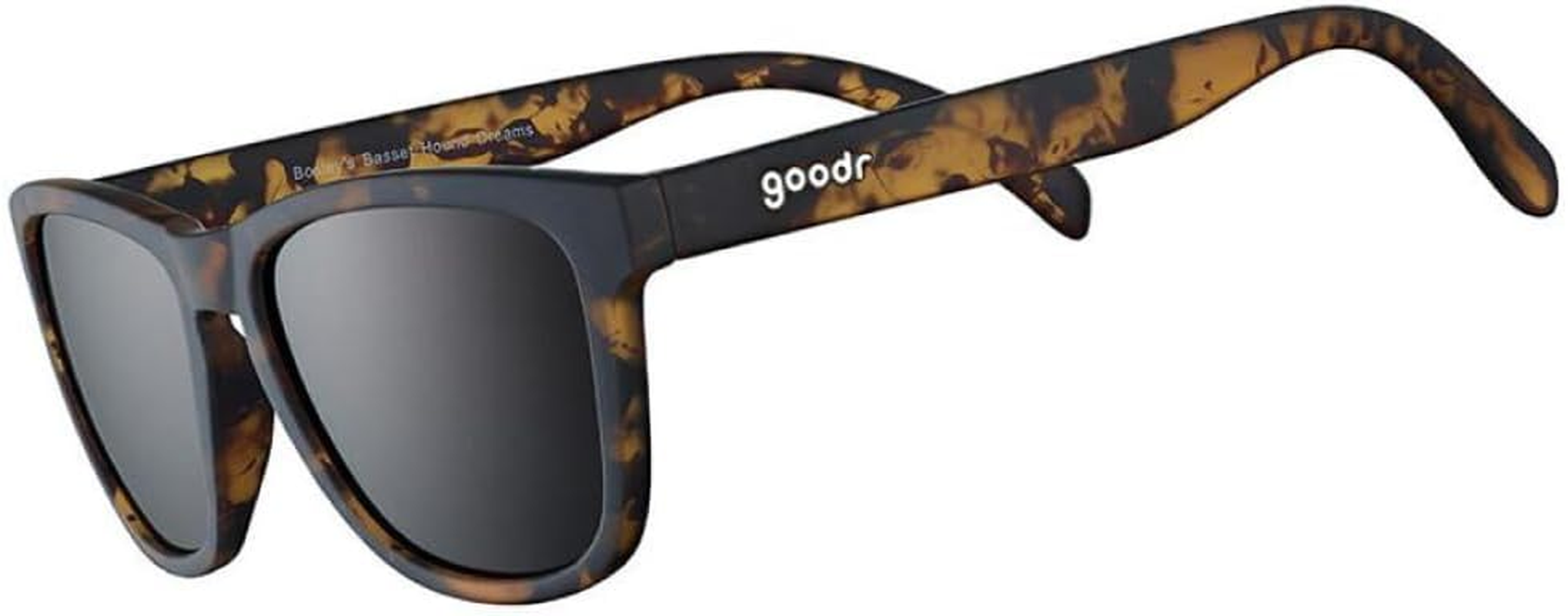 Goodr Bosley'S Basset Hound Dreams Polarized Sunglasses, Medium Sized (OG), Brown Translucent Frames with Brown Non-Reflective Glare Reducing Lenses, UV400 Protection, No Slip, No Bounce image number 6