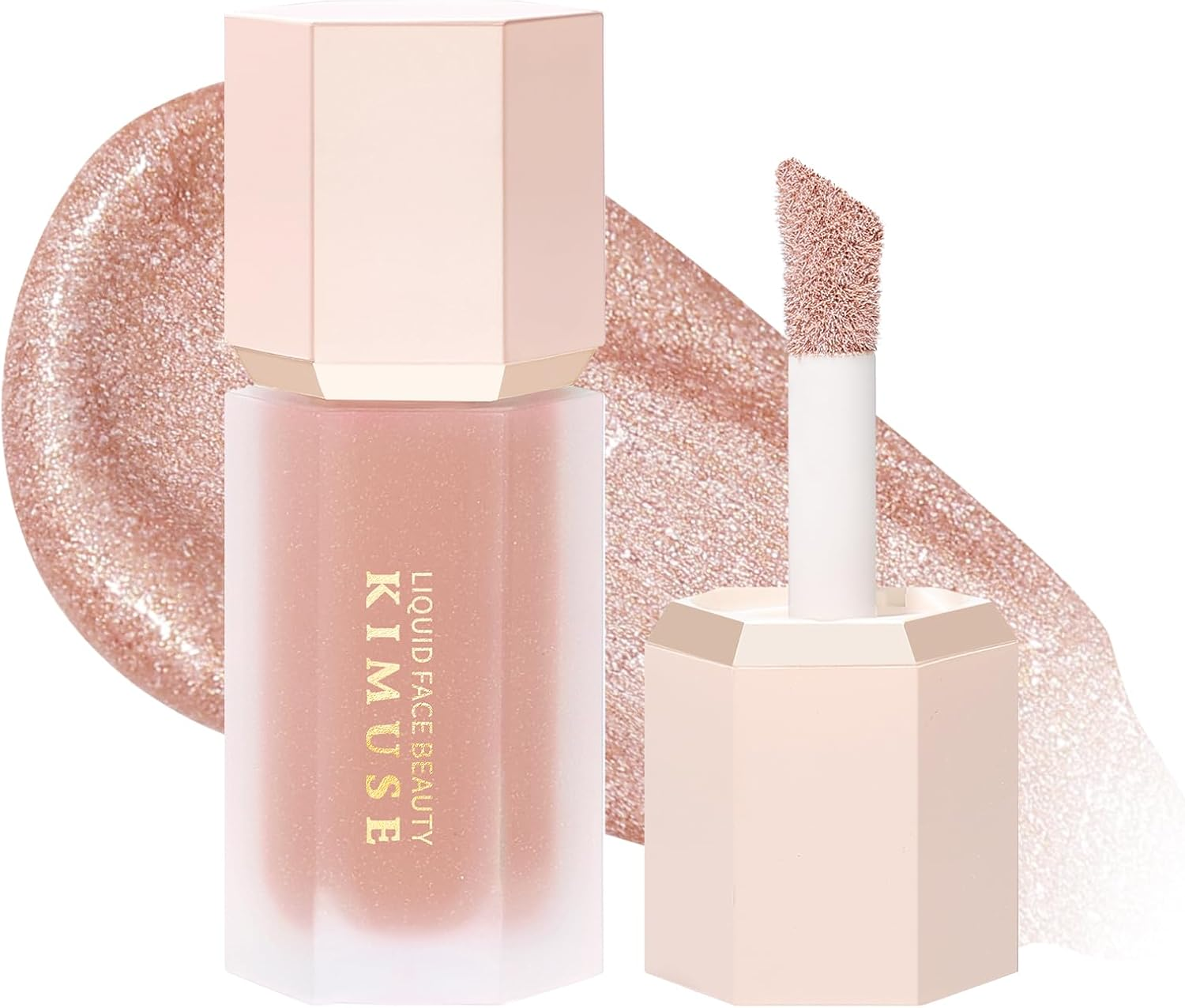 KIMUSE Soft Natural Glow Liquid Filter, Weightless, Long Wearing, Smudge Proof, Natural Looking, Dewy Finish, Glow Liquid Illuminator Makeup