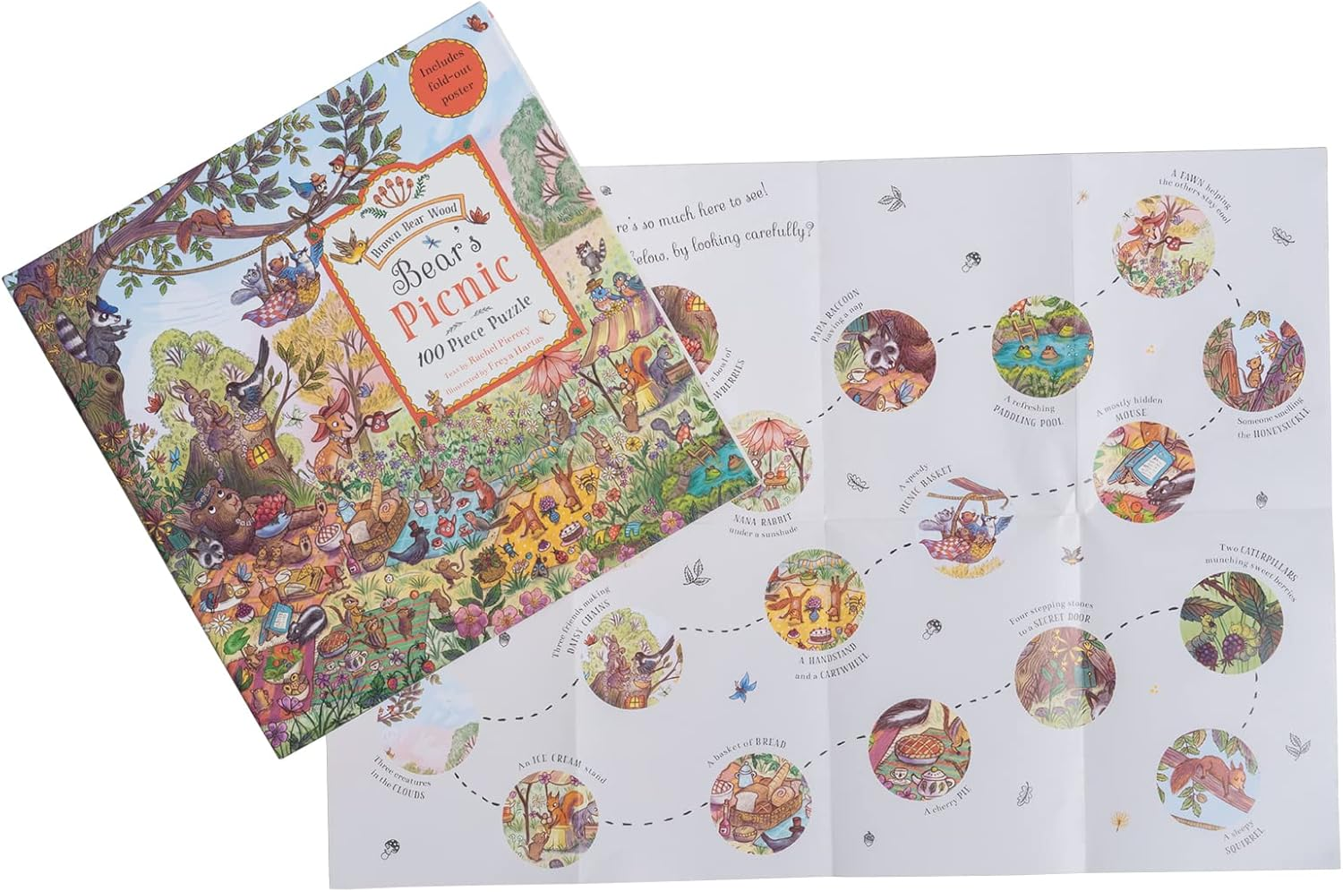 Bear'S Picnic Puzzle: a Magical Woodland (100-Piece Puzzle) image number 4