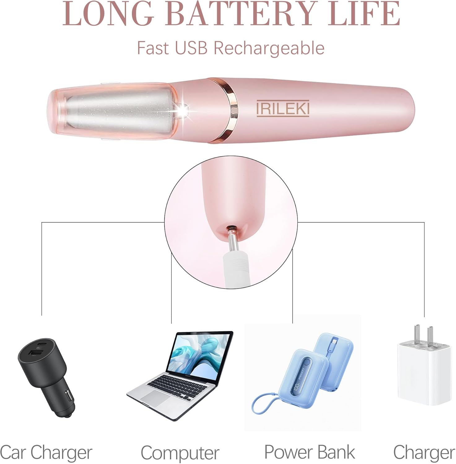 Upgraded Electric Callus Removers for Feet, Electric Foot Callus Remover, Rechargeable Portable Electronic Foot File Pedicure Tools, Professional Pedi Feet Care for Dry/Dead Skin, for Feet & Hands image number 5