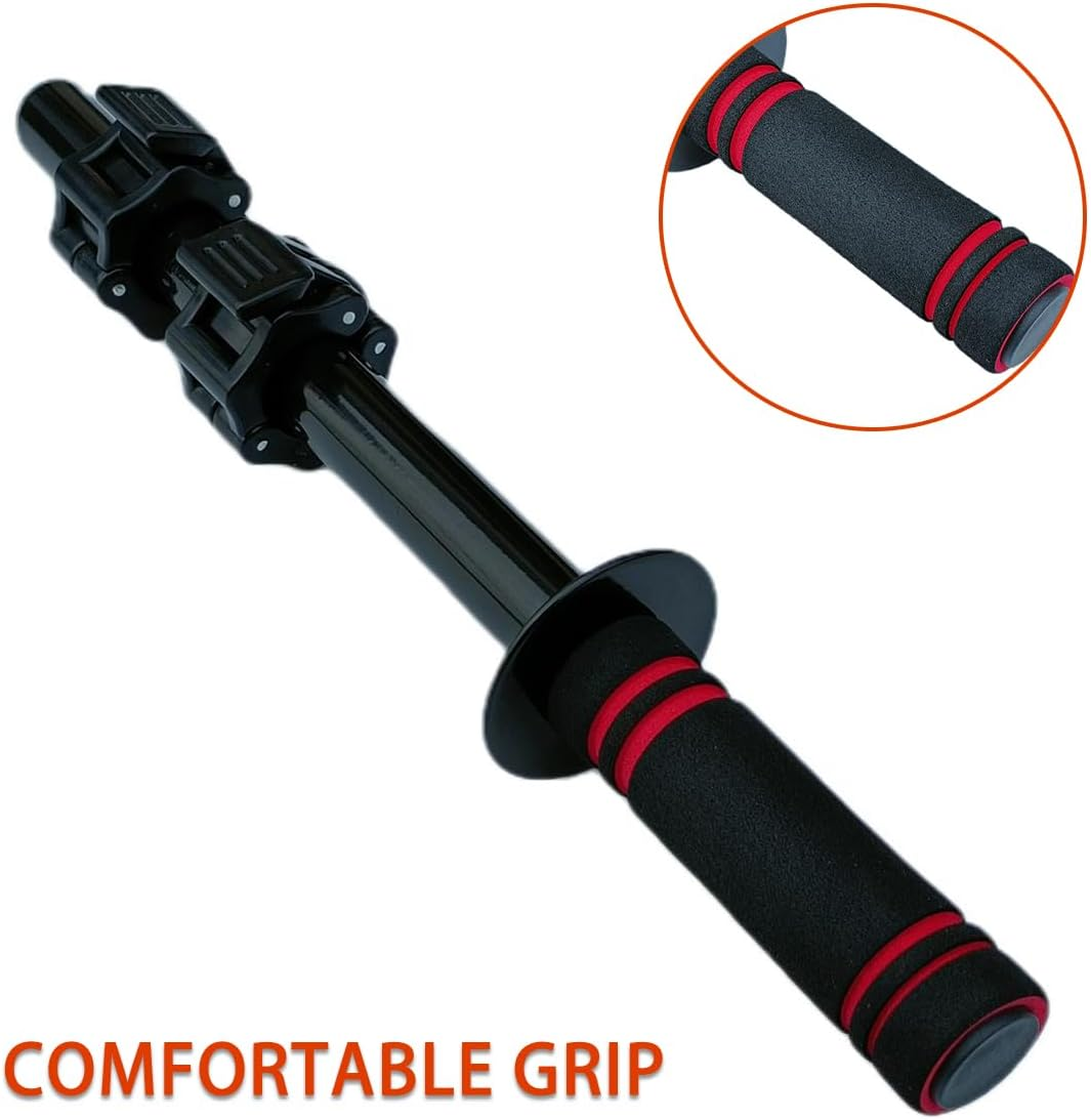AIMALL Forearm Strength Trainer Grip Stick for Muscle Workout, Anti-Slip Handle Arm Exerciser, Wrist Fitness Training Rod, 15.75In Length, 1.02In Shaft image number 4