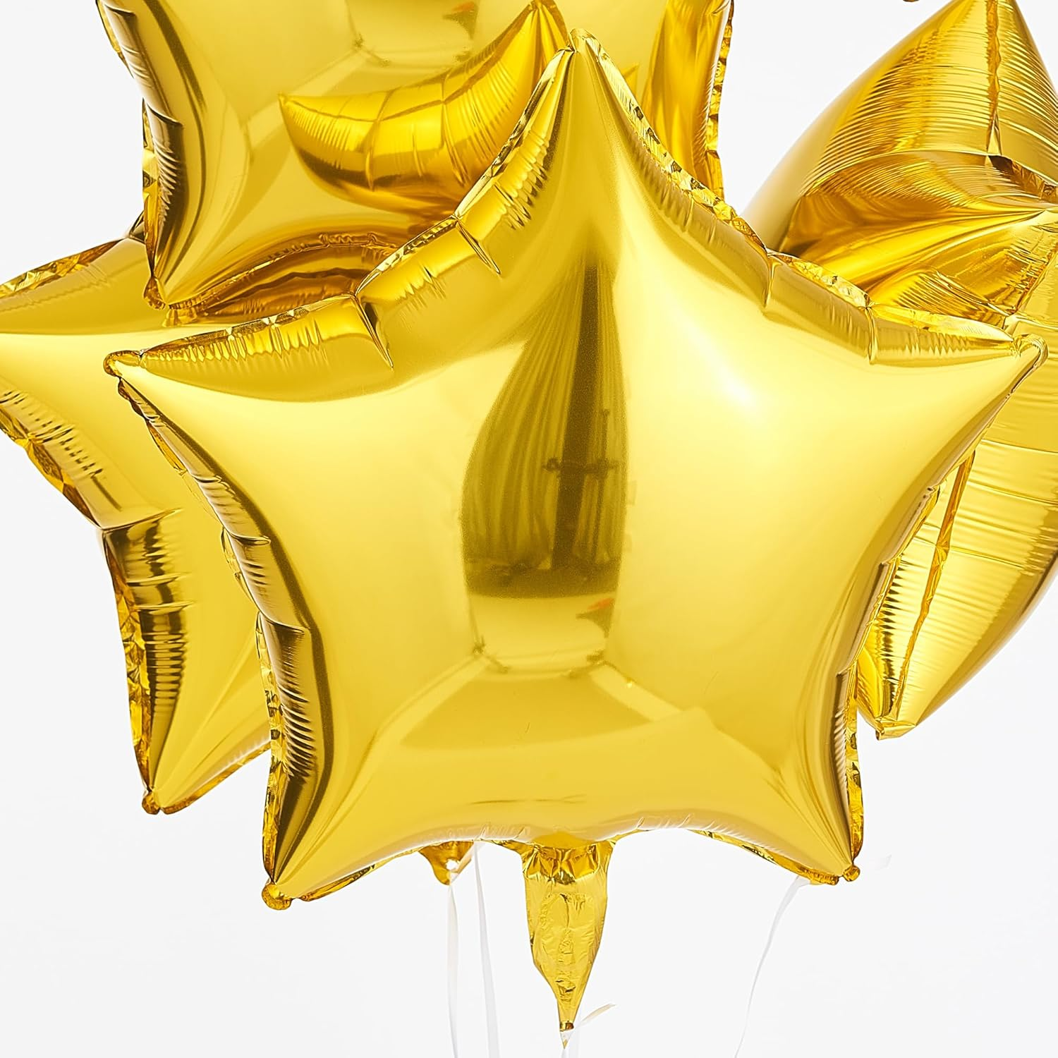 Gold Star Shape Foil Balloon, 10Pcs Big Mylar Helium Balloons for Birthday Party Wedding Party Decoration 18 Inch - 24 Inch 18 Inch Gold image number 5