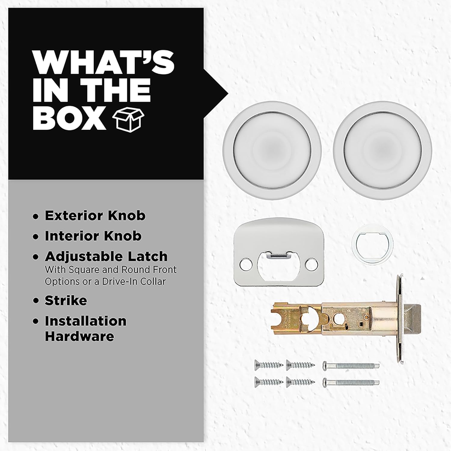 Kwikset 92001-568 Tylo Passage Hall/Closet Knob in Satin Chrome image number 2