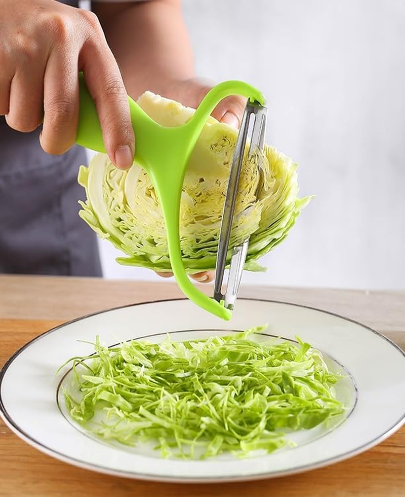 Cabbage Shredder and Vegetable Peeler, Stainless Steel Blades, Effort-Saving & Easy to Clean Kitchen Tool for Shredding, Peeling, and Slicing Vegetables image number 4