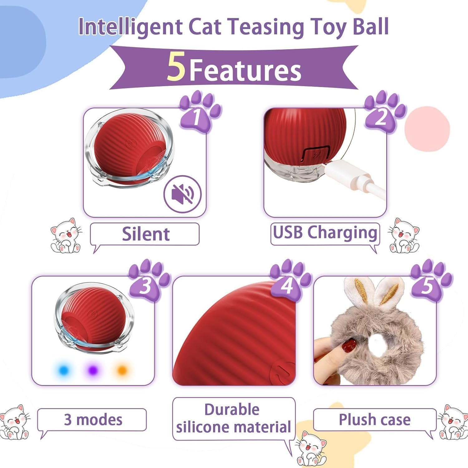 Interactive Dog Ball Toy image number 1