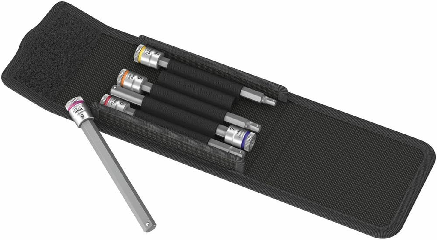 Wera 8740 a HF 1/4-Inch Drive Hex Bit Socket with Holding Function 5-Pieces Set image number 4