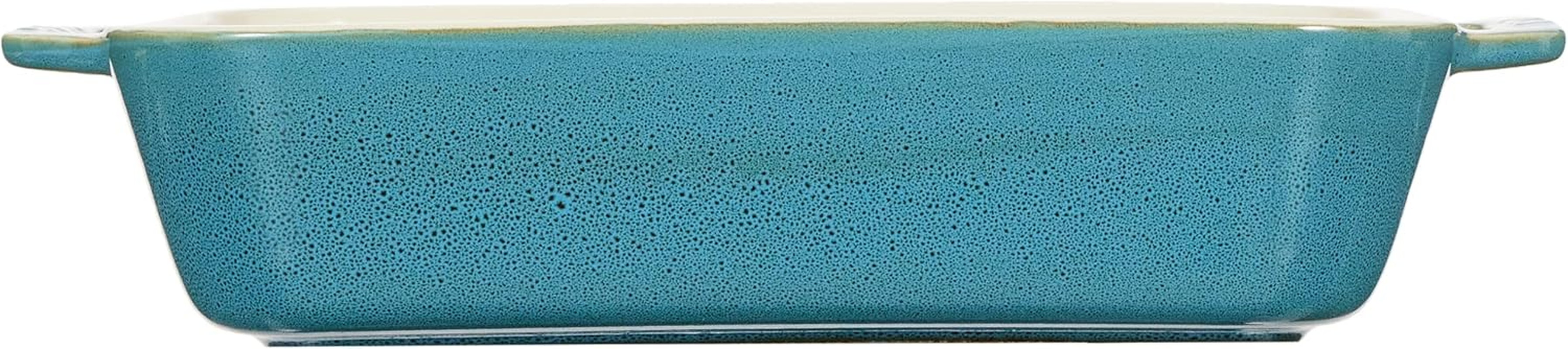Staub Dish 40511-886 Rectangular Dish Turquoise 10.6 X 7.9 Inches (27 X 20 Cm) Ceramic Au Gratin Dish, Oven Safe and Microwave Safe