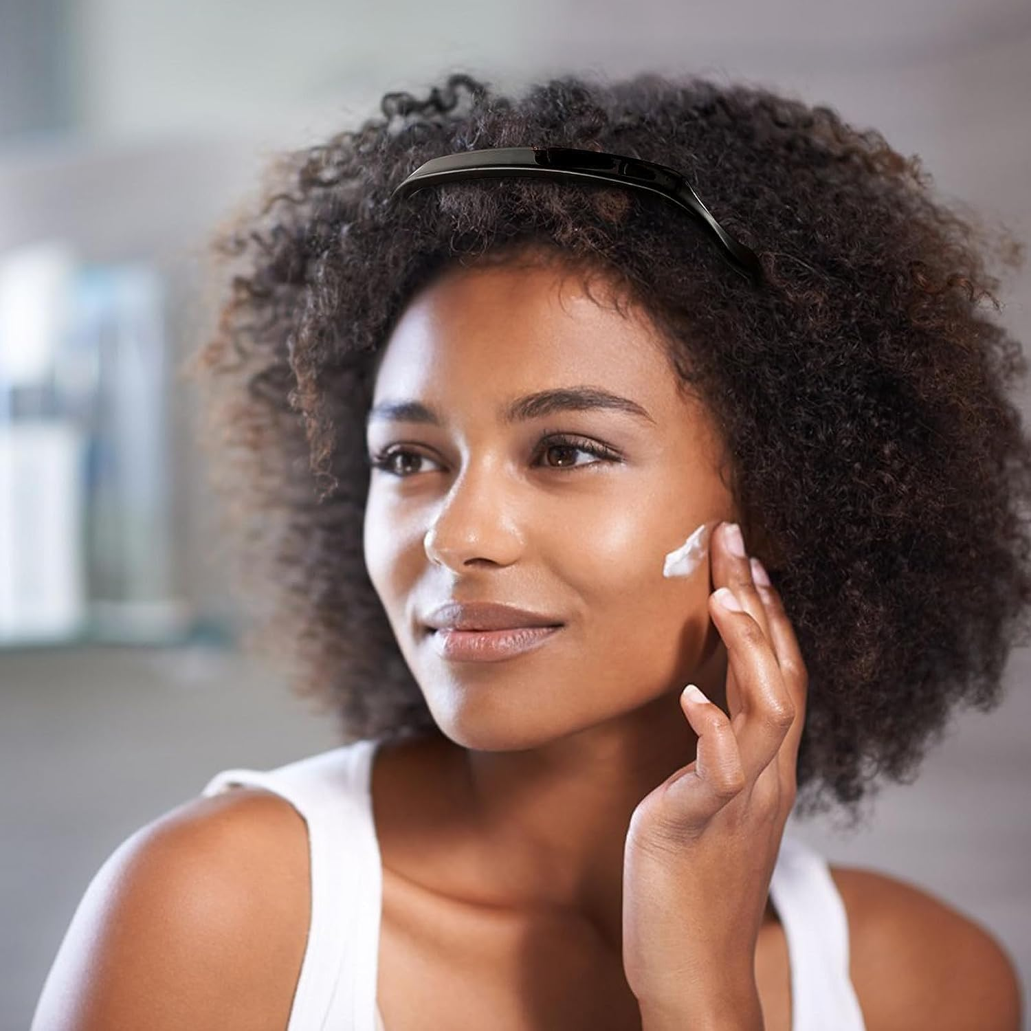 2 Pack Sunglasses Headband for Women - Invisible Hair Hoop, Non-Slip Square Headband for Curly & Thick Hair, Square Hair Headband Fits like Sunglasses - Stylish Headband for All Hairstyles image number 6