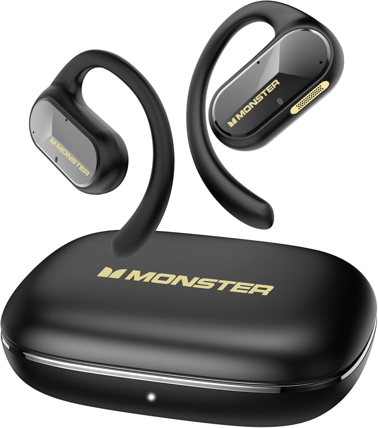 Monster Open Ear AC312 Headphones, Bluetooth 5.4 Wireless Earbuds with Noise-Cancelling Mic for Clear Calls, Powerful Sound by 16Mm Large Drivers, Touch Control 32H Playtime, IPX5 Waterproof for Sport image number 3