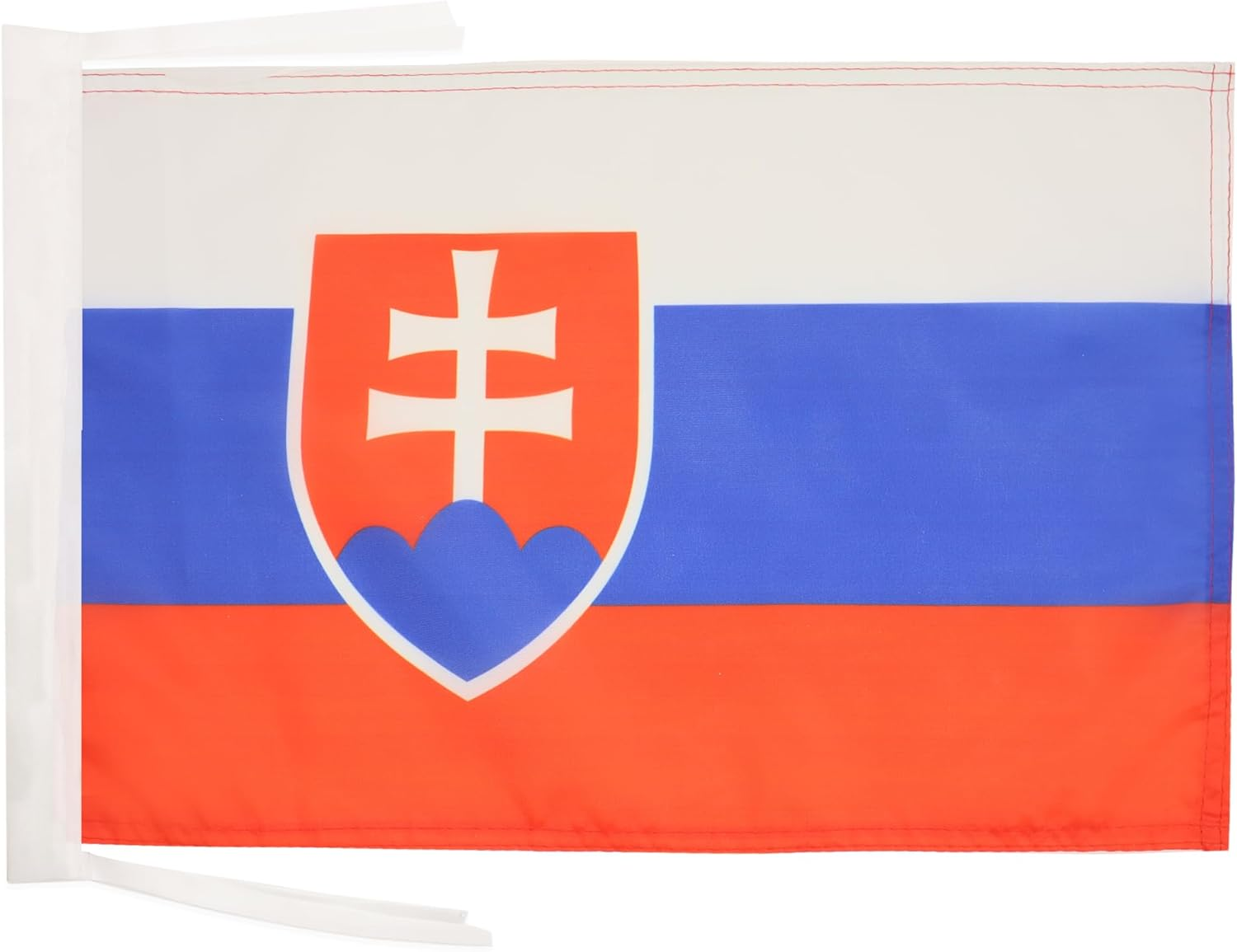 Slovakia Flag 18'' X 12'' Cords - Slovak Small Flags 30 X 45Cm - Banner 18X12 in - AZ FLAG image number 2