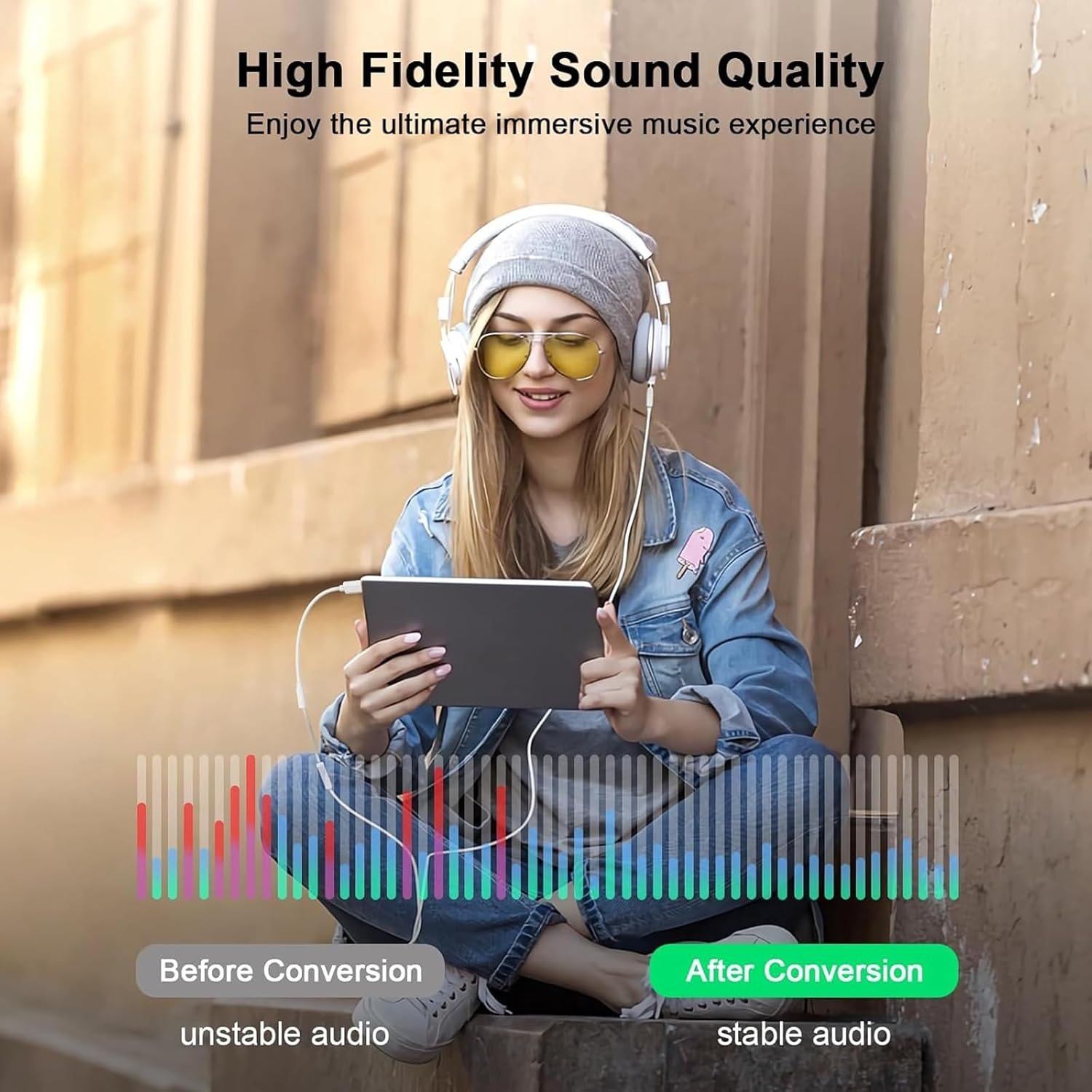 Mizoxy 2 Pack USB Type C to 3.5 Mm Female Headphone Jack Adapter, USB C to Aux Audio Dongle for Iphone 16/15 Pro/Max/Plus, Samsung Galaxy S23 S24 Ultra, Note 20, Ipad Pro image number 1