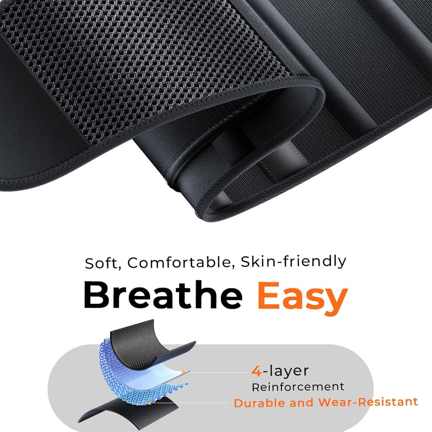 Medical-Grade Work Back Brace with Adjustable Shoulder Straps with Stronger Support & Breathable Mesh Lower Back Support Brace Belt for Men Women,Pain Relief for Sport, Lifting, Warehouse, Construction&Moving-L image number 6