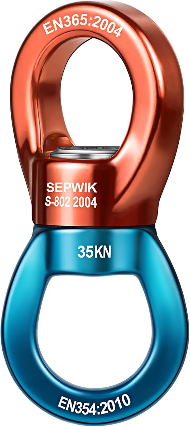 SEPWIK Swing Swivel, 35KN Swing Spinner, 360&deg; Safety Rotational Device Hanging Accessory for Hanging Hammock, Web Tree Swing, Aerial Dance, Children'S Swing