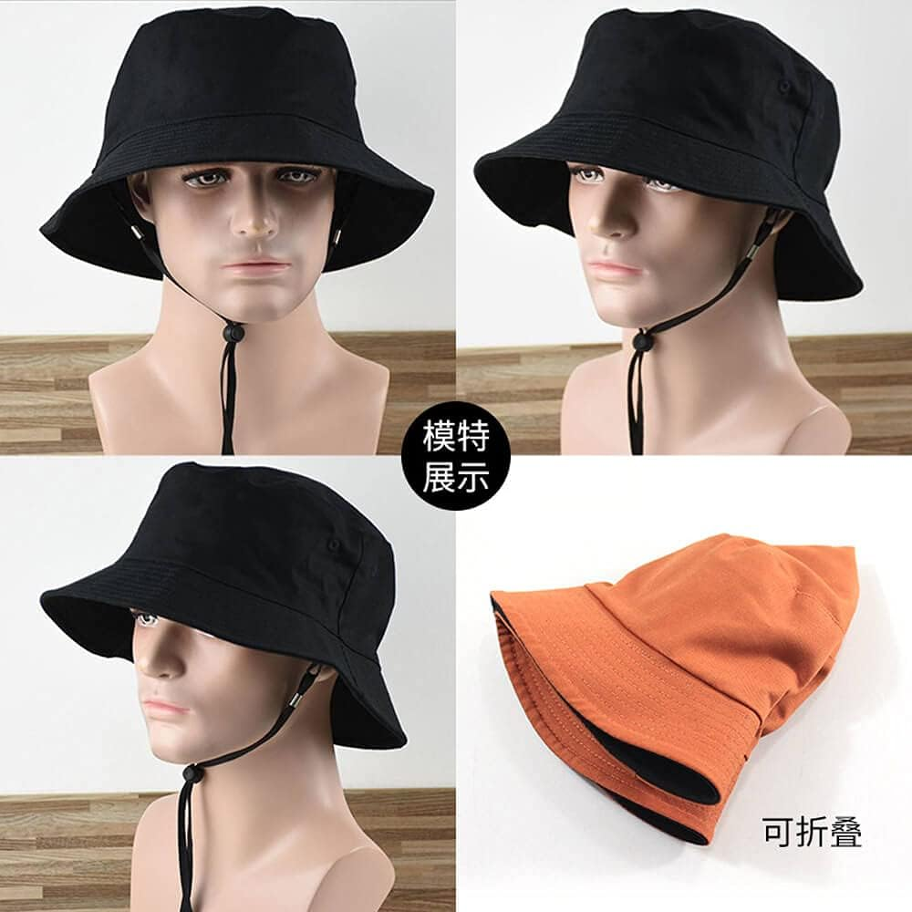 Yizhichu19900502 1Pcs Oversize Bucket Hat Double-Side-Wear Summer Travel Sun Beach Cap L/XL/XXL image number 3