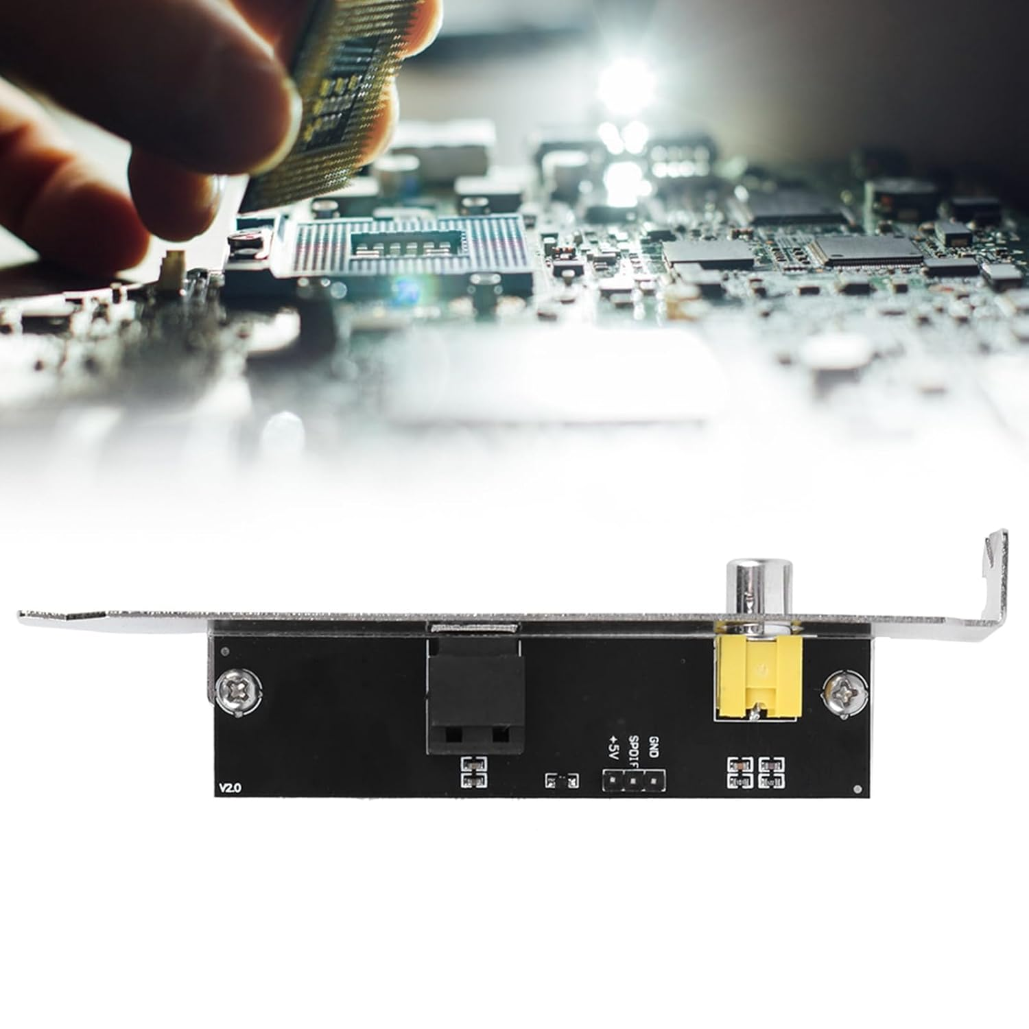 Akozon Outplate Cable Bracket Outplate Cable Bracket SPDIF Optical Electrical Components for ASUS/GIGABYTE/MSI Motherboard Plate SODIAL Audio Optical Appliance image number 1