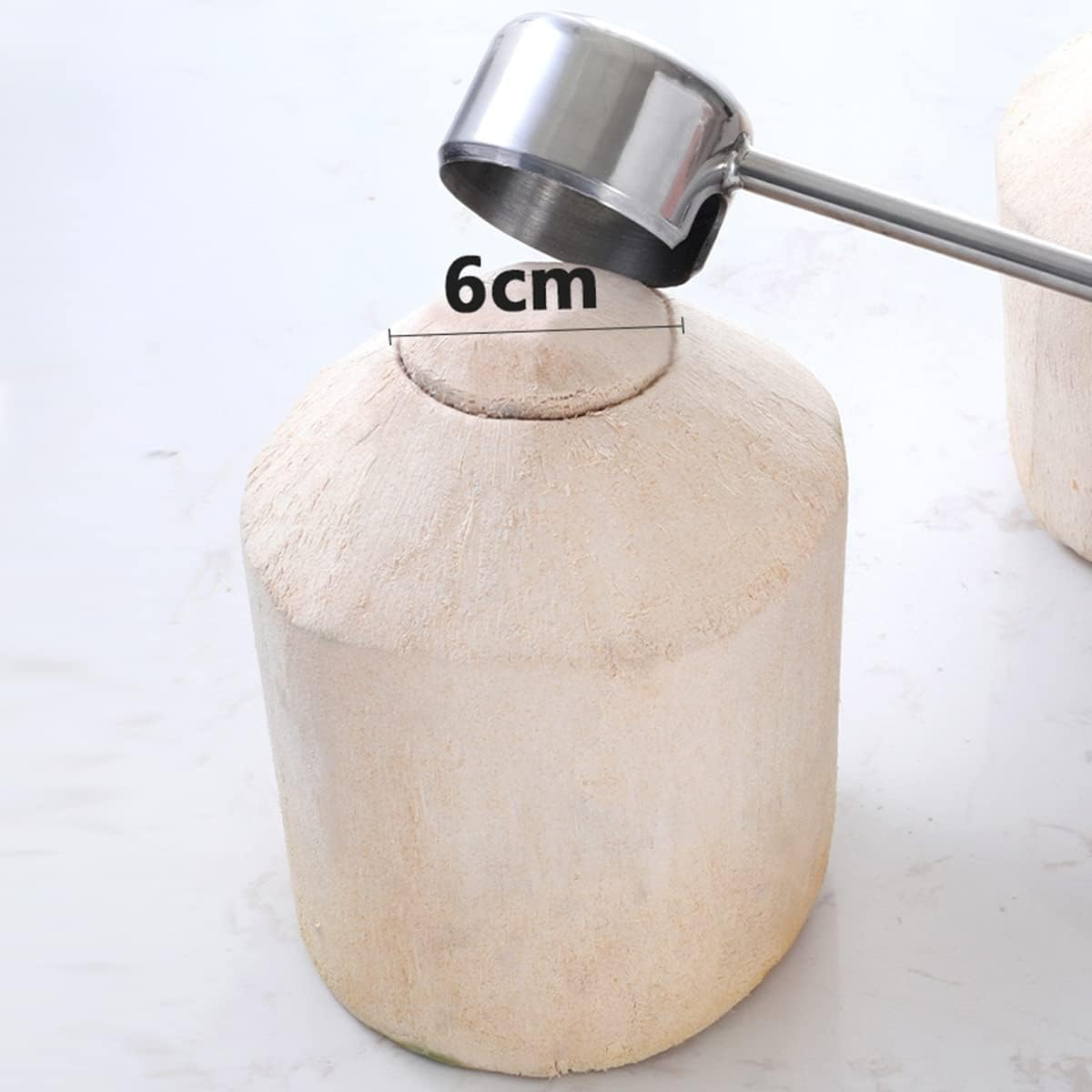 Coconut Opener Tool Set, Food Grade Stainless Steel Coconut Opener Kit, Shell Opener, Hammer, Coconut Grater, Hole Opener (4 Pieces) image number 5