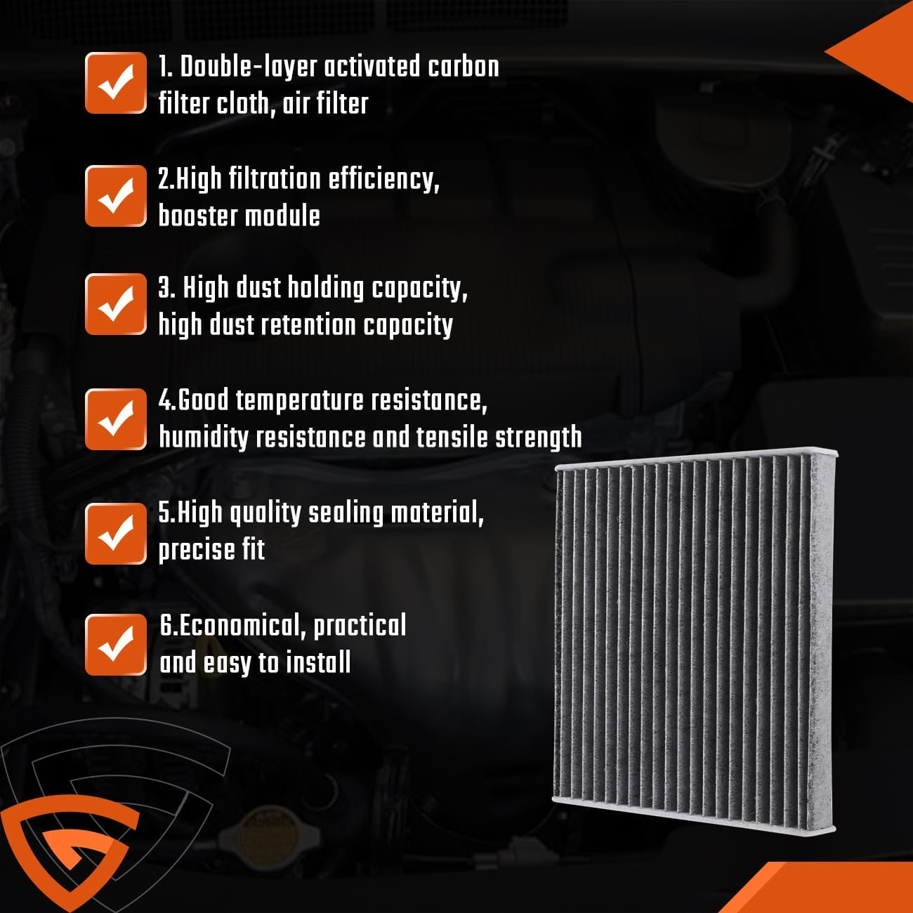 Engine and Cabin Air Filter Combo Set Compatible with Toyota Scion Pontiac Vehicle Corolla 2009-2019 Matrix 2009-2014 Yaris 2006-2018, Xd 2008-2014, Vibe 2009-2010 Replace# 87139-07010 17801-21050