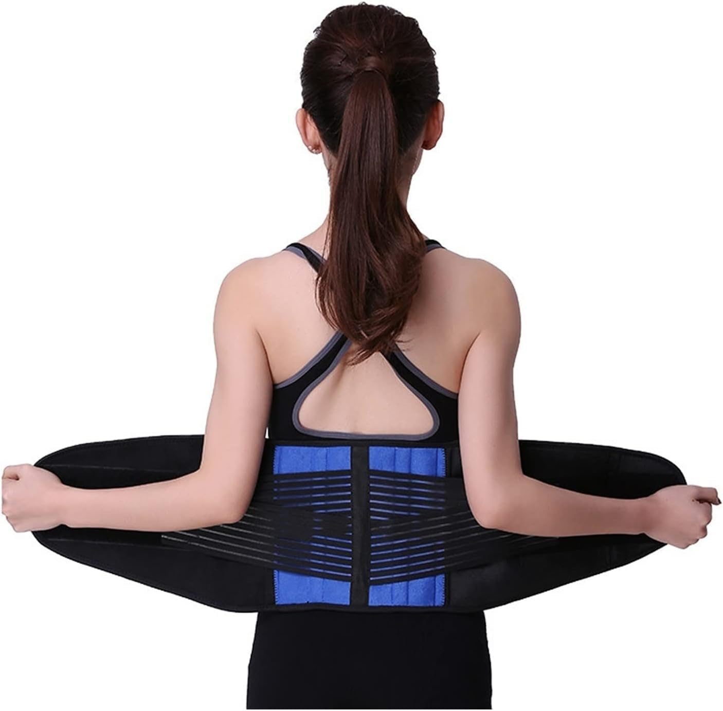 S-6XL Large Size Back Lumbar Support Belt for Men and Women Adjustable Posture Corrector for Back Abdominoplasty Sports Fitness Waist Trainer,3Xl image number 4