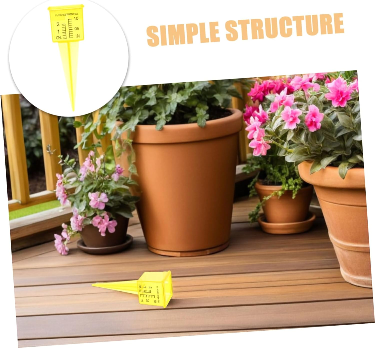 20Pcs Outdoor Rain Gauge for Lawn Garden with Wide Mouth Easy-Read Sprinkler Water Measurement Tool Dual Scale Fit for Sprinkler Systems and Water Monitoring