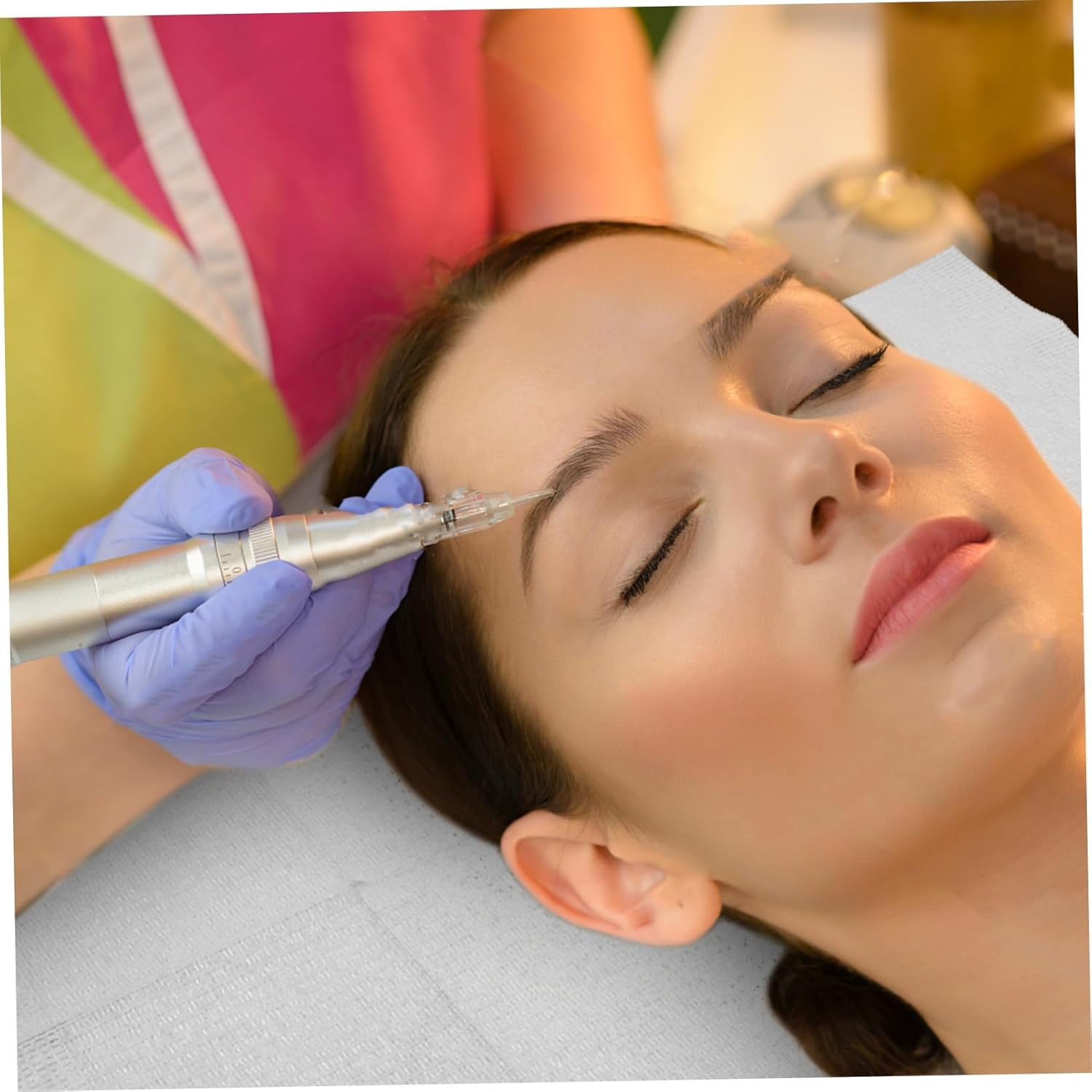 MERRYHAPY Disposable Tattoo Clean Pads and Nail Mat Table Cover 20 Pcs Waterproof Composite Film Sheets White for Tattooing and Nail Tech Table Protection - White image number 3