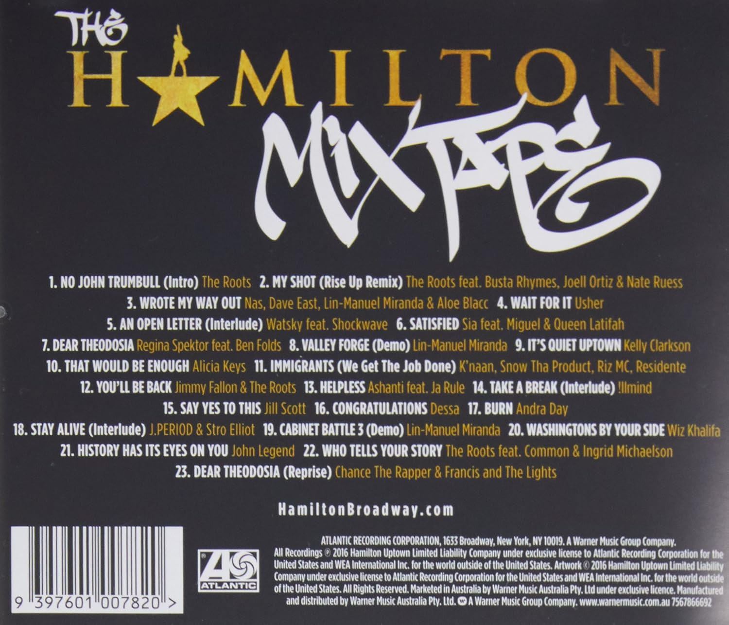 HAMILTON MIXTAPE the - OST (Broadway Com