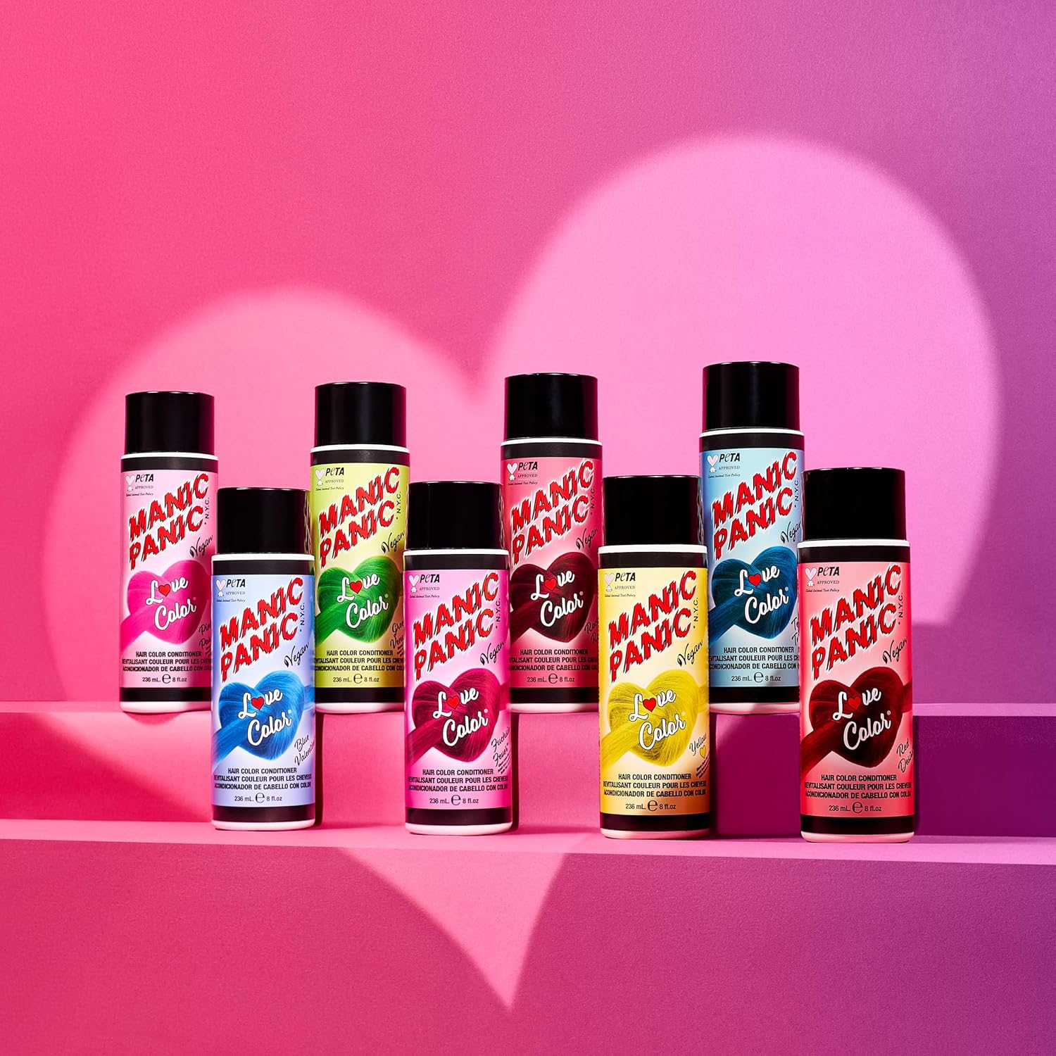 Manic Panic - Fuchsia Fever Love Colour Depositing Conditioner - 236Ml image number 4