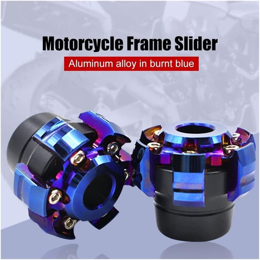 Crash Pad Protector 1Pair Motorcycle Frame Slider anti Collision Cup Front Fork Slider Crash Pad Motorbike Protector Accessories Powersports Frame Sliders