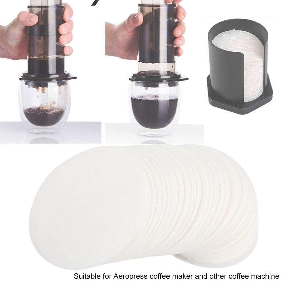 350Pcs Coffee Filter, Filter Paper, round Coffee Filtration, Home Use for Aeropress for Drip Coffee Office Use image number 2