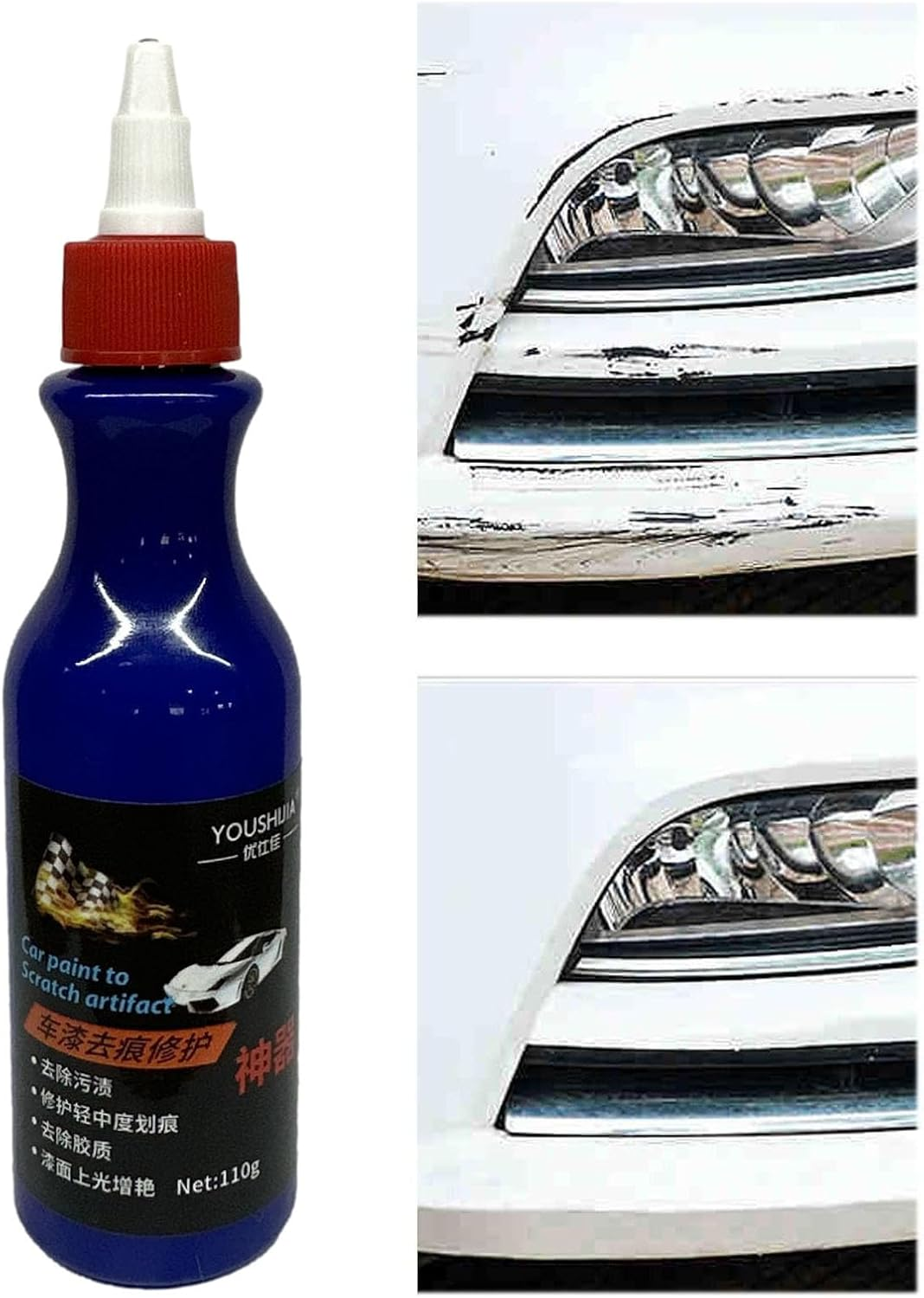 Auto Scratch Repair Fluid | Car Paint Scratch Remover Liquid | Auto Scratch Fix Quick Repair Automotive | Car Care Minor Metal Paint for Scratches Remover image number 3