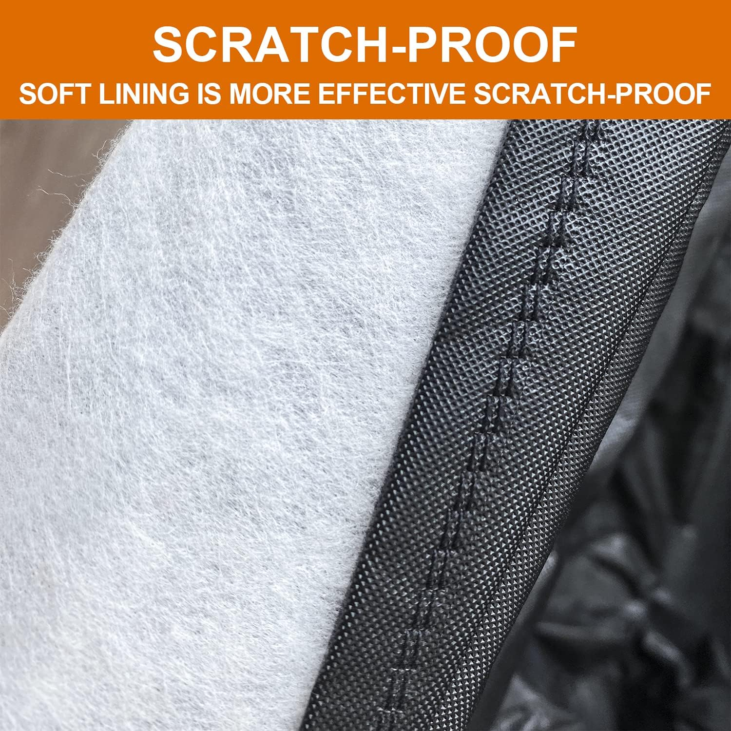 Kayme 7 Layers Car Cover Waterproof All Weather for Coupe, Outdoor Full Cover Universal Fit for Porsche 718 Cayman Boxster, Nissan 350Z 370Z, Jaguar F Type, Subaru BRZ, Toyota 86, Etc (Up to 177 Inch) image number 6