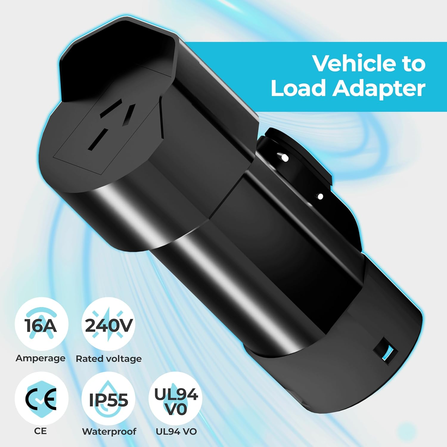 V2L Adapter Type 2 EV Charging Cable Connector for MG4/MG5/2021-2022 MG ZS, Vehicle to Load Adapter, EV Discharger to Charge Outdoors, 470&Omega; 15A image number 5