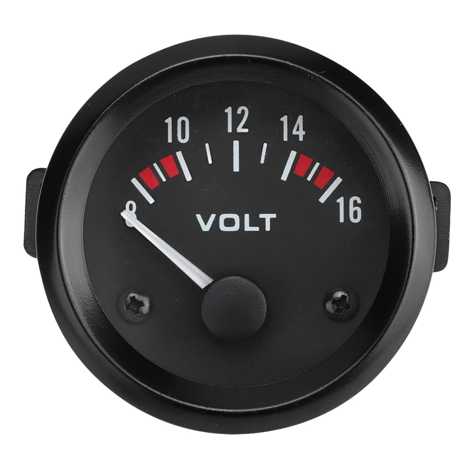 Car Universal 12V Voltmeter 52Mm/2In Voltage Meter Gauge for Most 12V Car, White Light, Aluminum Alloy Material image number 2