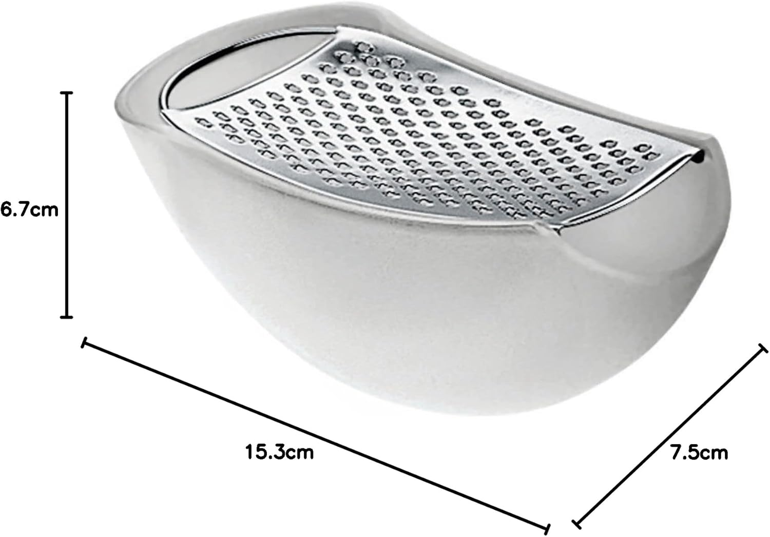Alessi Parmenide Grater with Cheese Cellar, Ice