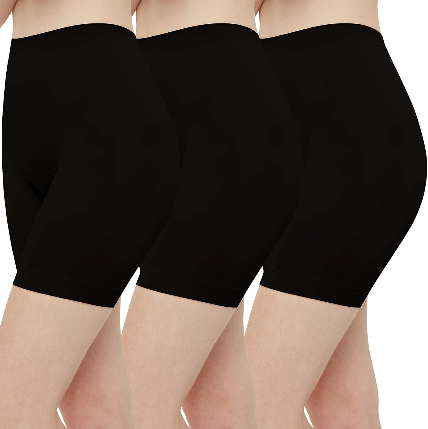 INNERSY Women'S Slip Shorts for under Dresses High Waisted Summer Boy Shorts 3-Pack