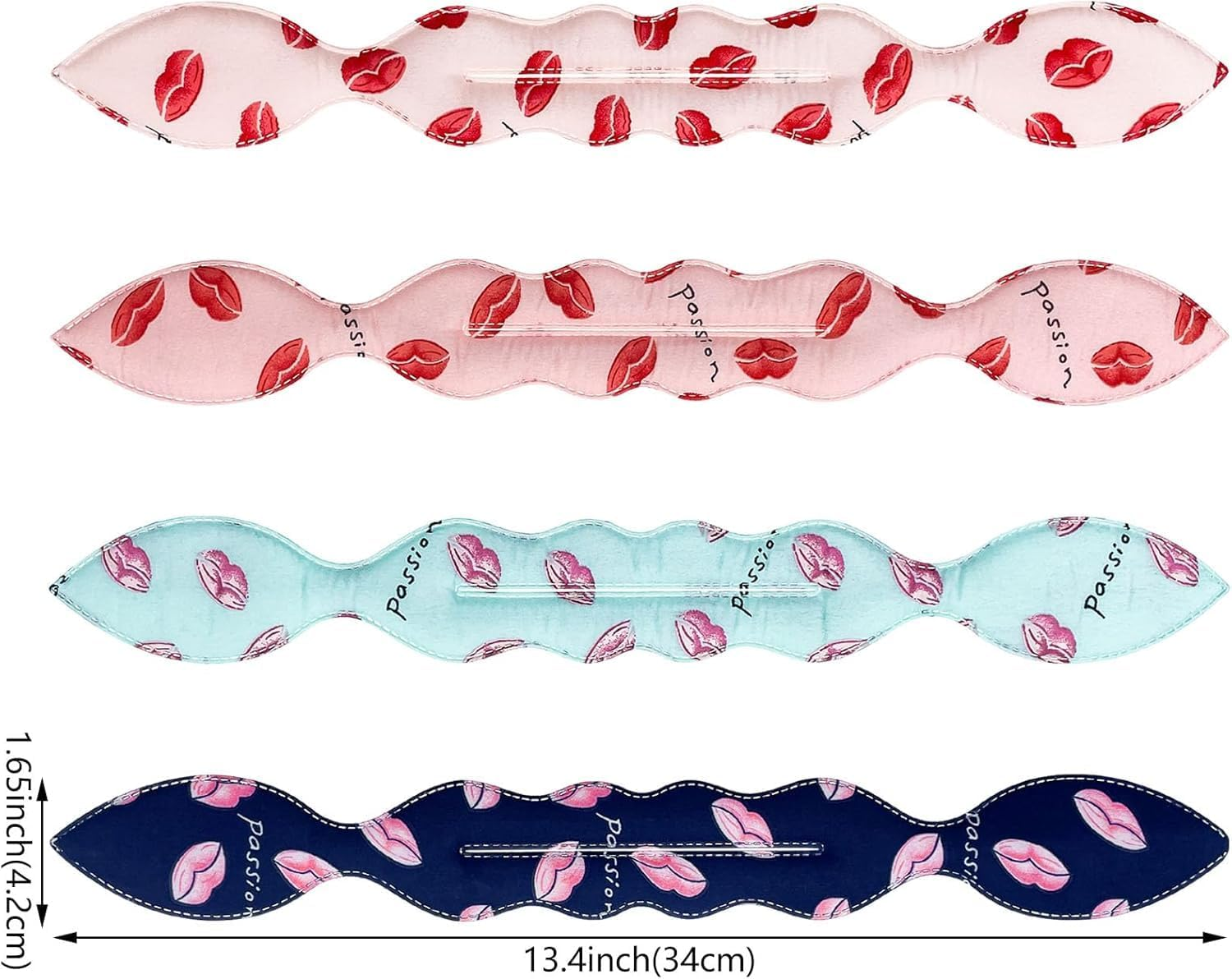 4 Pcs Deft Twist Donut Hair Bun Maker and Rabbit Ear Bun Twister - Flexible and Quick Hair Styling Accessories for Women and Girls (Blue+White+Pink+Navy Blue, One Set)