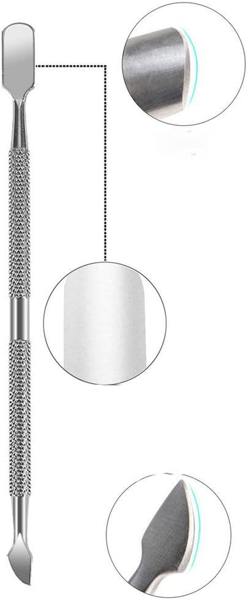 Cuticle Pusher and Cutter Cuticle Trimmer Pusher Remover Manicure Pedicure Tool Cuticle Cutters Clippers Remover for Nails image number 5