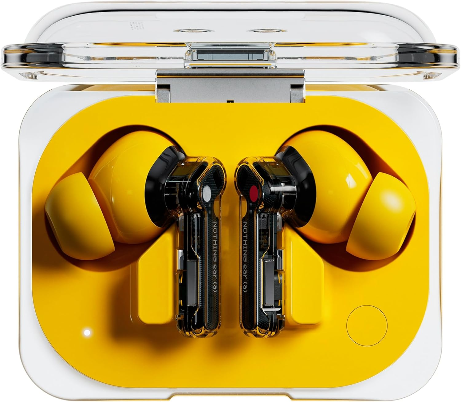 Nothing Ear (A) Wireless Earbuds with Chatgpt Integration, 45Db Hybrid Noise Cancelling Headphones, Hi-Res Audio, Advanced Equaliser, Dual Connect, 6 Mics, 42.5H Playtime Bluetooth Earphones Yellow