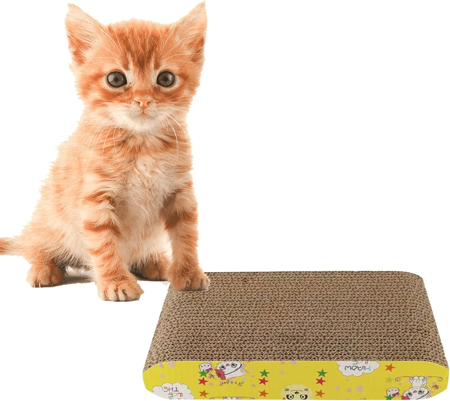 Cat Scratching Board for Cats, Scratching Board Cat, Corrugated Cardboard Scratching Mats, Attracts Your Cat'S Attention, Provides a Suitable Scratching Space, Protects Your Furniture, 27.5 X 17.5 X image number 6