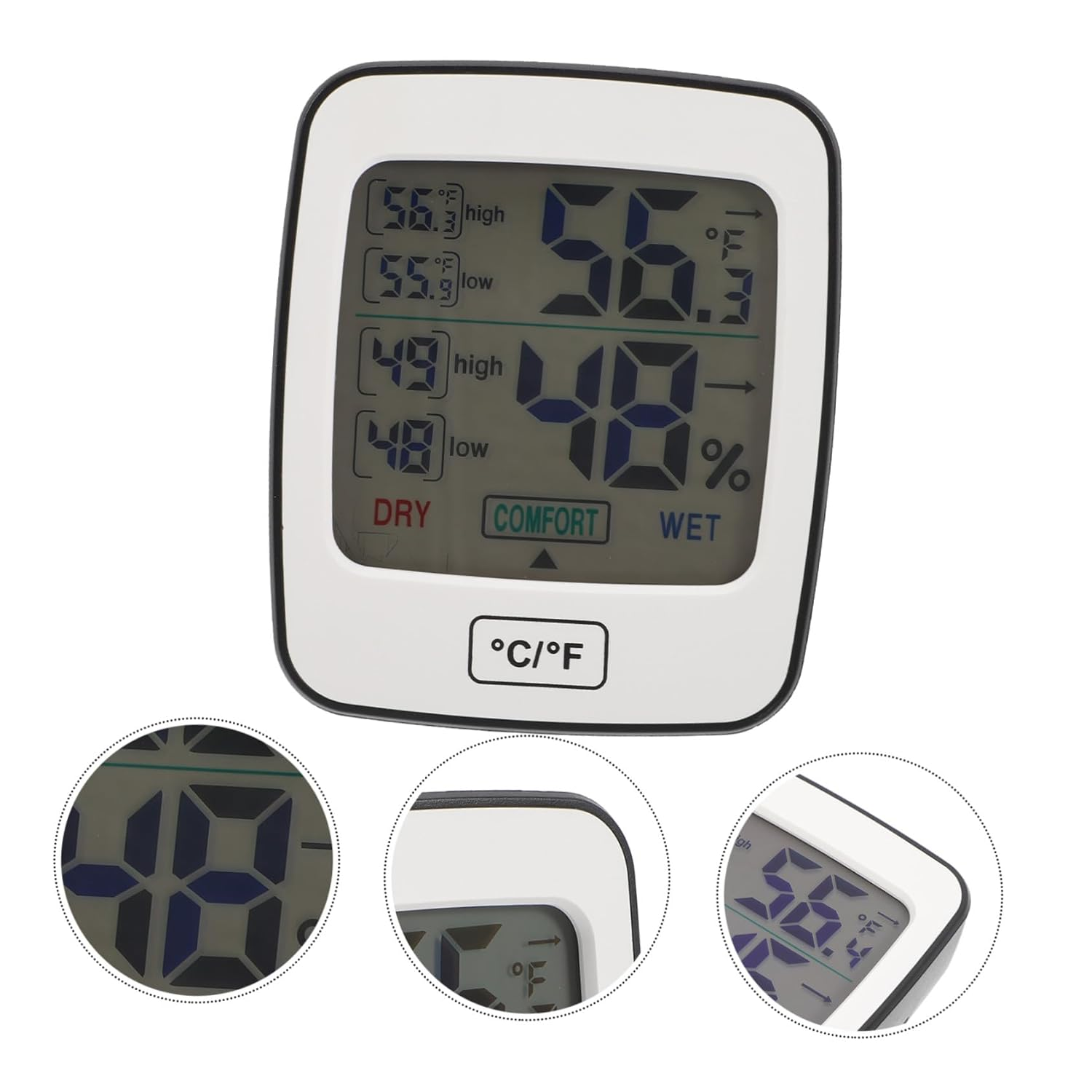 Gatuida Digital Thermohygrometer Indoor Temperature Humidity Gauge for Home Boys and Girls Nursery Large Display Screen image number 1