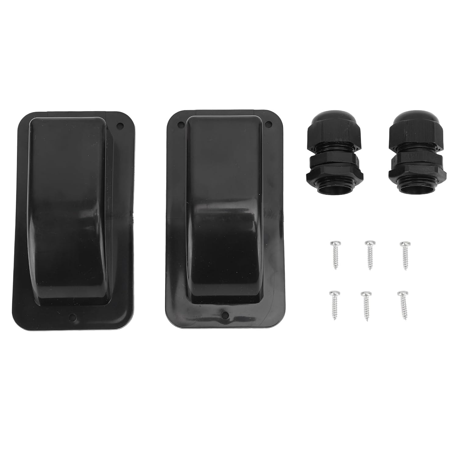 ABS Solar Cable Input Gland with Waterproof Connections for Solar Panel Facilities (Black) image number 2