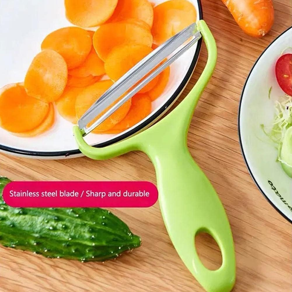Green Cabbage Shredder,Vegetable Cutter Cabbage Slicer,Stainless Steel Fruit Vegetable Potato Peeler Graters Kitchen Must Have for Home Restaurants Kitchen Utensils and Gadgets 18 * 12Cm image number 3