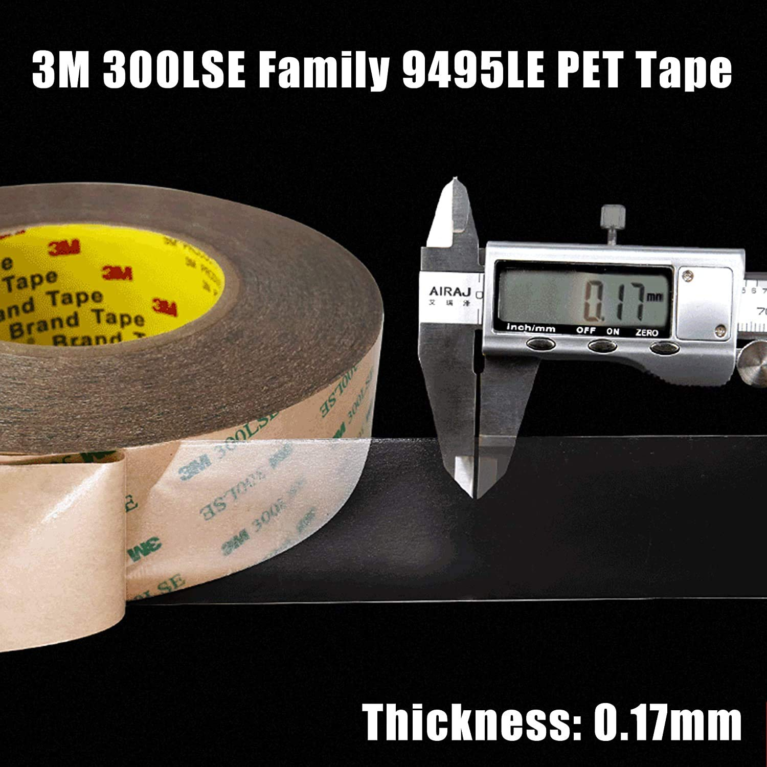 Double Sided Mounting Tape 0.39&rdquo; X 32.8 Ft 300LSE Strong Adhesive Heavy Duty Transparent Foam Transfer Tape for LED Strip Light Office Home Car Deco(9495B) image number 6