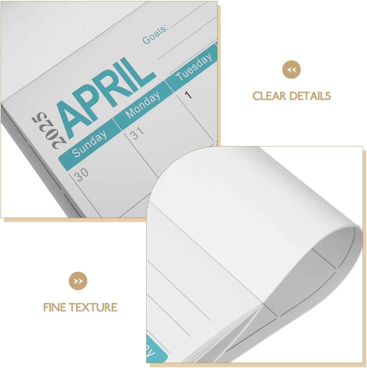 TEHAUX Magnetic English Calendar for Fridge (July 2024-December 2025) - Blue Monthly Planner with Easy-Write Surface - Home, Office & Kitchen Organization image number 5