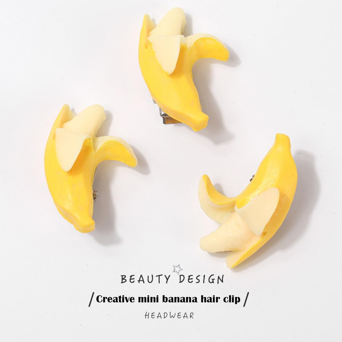 10Ps Hair Clips Women'S Cute Small Mini Shape of a Banana Duckbill Hair Clips for Styling Hair Thick & Thin Clips image number 6