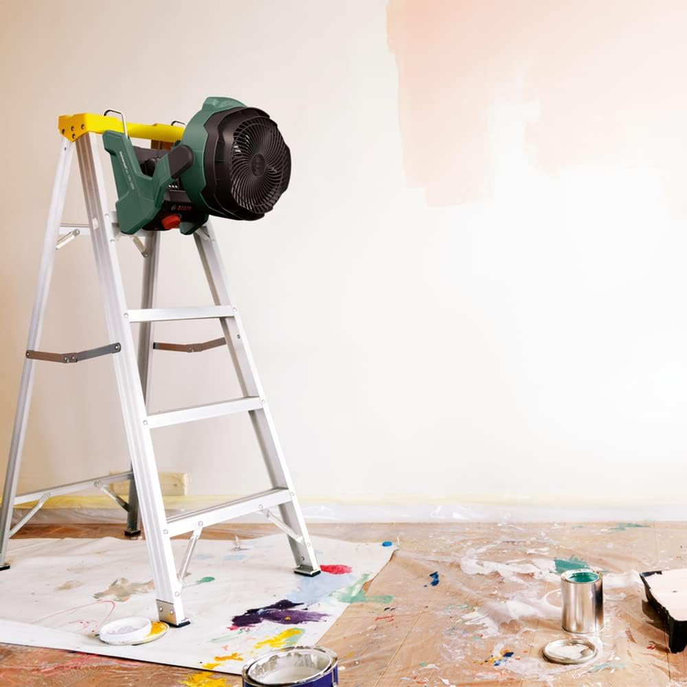 Bosch 18V Cordless Portable Fan without Battery, Variable Speed, Powerful, Adjustable Head, Quiet, for DIY, Camping and More, Air Flow Volume: 1,000 M&sup3;/H (Universalfan 18V-1000). Made in Europe