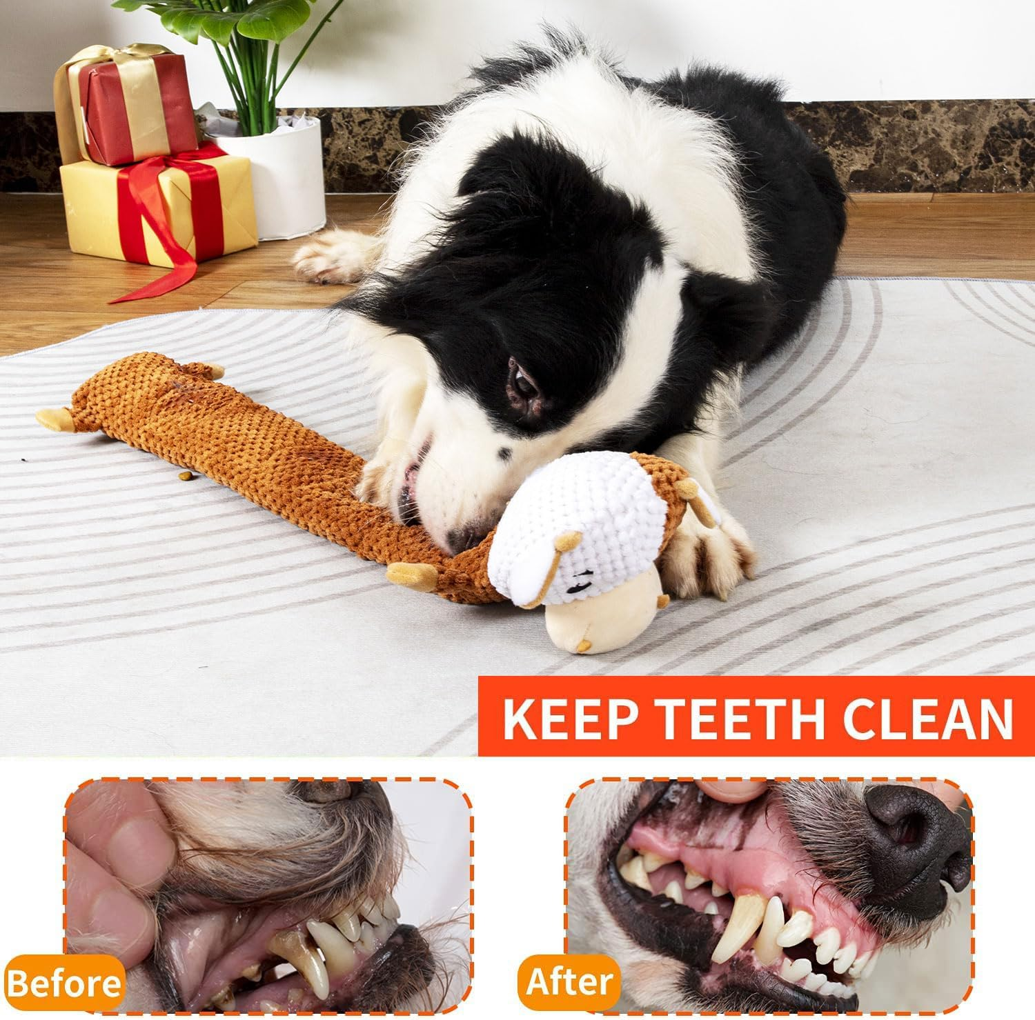 Intelligence Toy for Dogs - Sniffing Toy, Squeaky Puppy Toy, Interactive Dog Toy, Puzzle Toys for Dogs, Cattle Interactive Toy