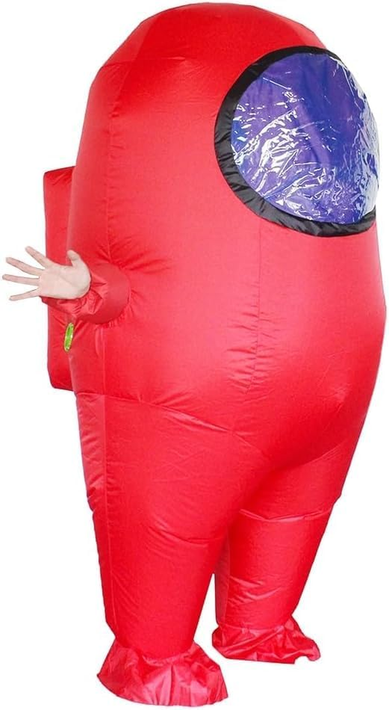 Inflatable Adult Astronaut Costume Riding on Astronaut Air Blow up Funny Fancy Dress Party Halloween Costume for Adult image number 4